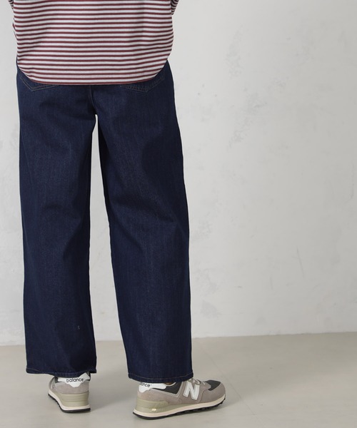 FOUND GOOD(ファウンドグッド)の「EASYタックデニムワイドP(デニムパンツ・レディース・グレー系8/ブルー系5/ネイビー・L/M/S)」の10枚目の写真