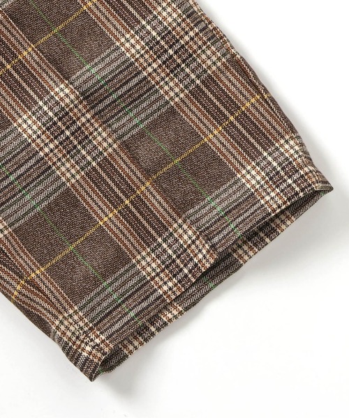 Seraph(セラフ)の「Seraph/セラフ センターピンタックハイウエストサロペットパンツ(サロペット/オーバーオール・キッズ・チェック/ブラック/ブラウン・140/130/120)」の12枚目の写真