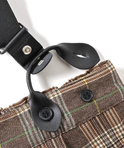 Seraph(セラフ)の「Seraph/セラフ センターピンタックハイウエストサロペットパンツ(サロペット/オーバーオール・キッズ・チェック/ブラック/ブラウン・140/130/120)」の18枚目の写真