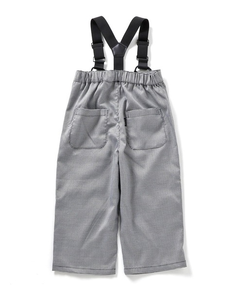 Seraph(セラフ)の「Seraph/セラフ センターピンタックハイウエストサロペットパンツ(サロペット/オーバーオール・キッズ・チェック/ブラック/ブラウン・140/130/120)」の7枚目の写真