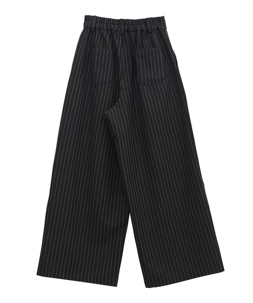 PUNYUS（プニュズ）の「ピンストライプタックワイドパンツ（その他パンツ・レディース・ブラック系その他/グレー系その他・1/2/3/4）」の21枚目の写真