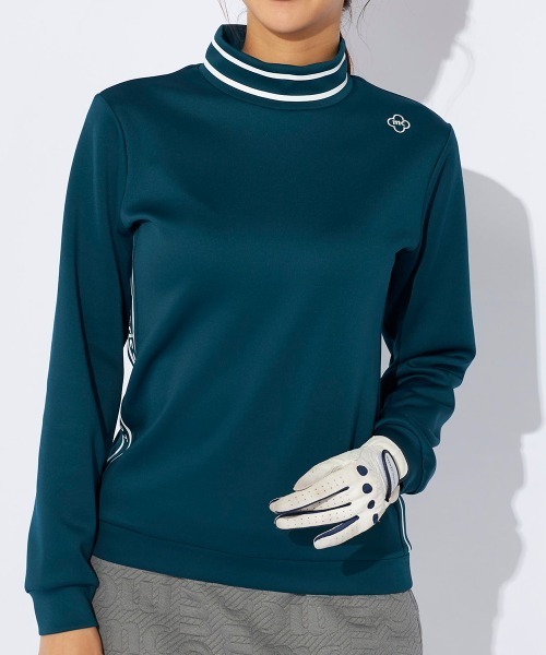 【セール】【marie claire/マリ.クレール】レディース長袖モックネックシャツ 長袖プルオーバー ゴルフ（Tシャツ/カットソー）｜marie claire（マリ・クレール）