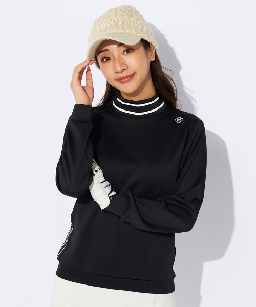 【セール】【marie claire/マリ.クレール】レディース長袖モックネックシャツ 長袖プルオーバー ゴルフ（Tシャツ/カットソー）｜marie claire（マリ・クレール）