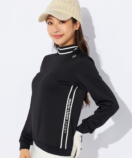 【セール】【marie claire/マリ.クレール】レディース長袖モックネックシャツ 長袖プルオーバー ゴルフ（Tシャツ/カットソー）｜marie claire（マリ・クレール）