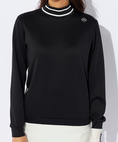 【セール】【marie claire/マリ.クレール】レディース長袖モックネックシャツ 長袖プルオーバー ゴルフ（Tシャツ/カットソー）｜marie claire（マリ・クレール）