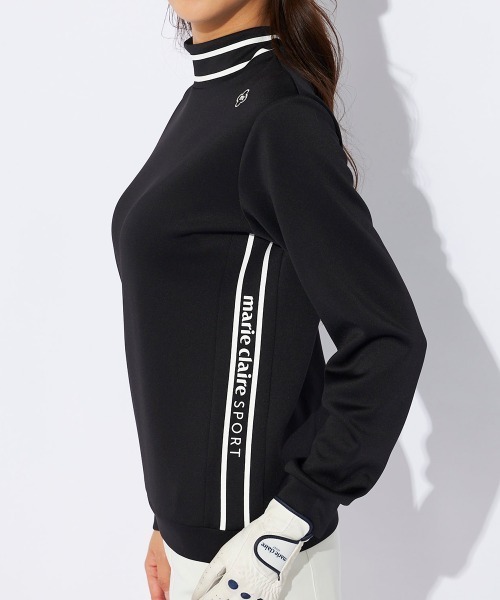 【セール】【marie claire/マリ.クレール】レディース長袖モックネックシャツ 長袖プルオーバー ゴルフ（Tシャツ/カットソー）｜marie claire（マリ・クレール）