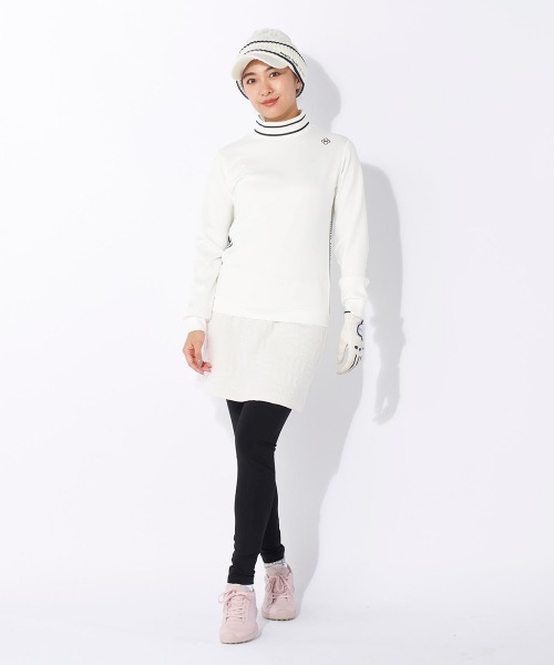 【セール】【marie claire/マリ.クレール】レディース長袖モックネックシャツ 長袖プルオーバー ゴルフ（Tシャツ/カットソー）｜marie claire（マリ・クレール）