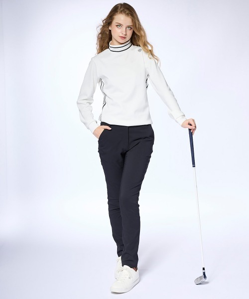 【セール】【marie claire/マリ.クレール】レディース長袖モックネックシャツ 長袖プルオーバー ゴルフ（Tシャツ/カットソー）｜marie claire（マリ・クレール）