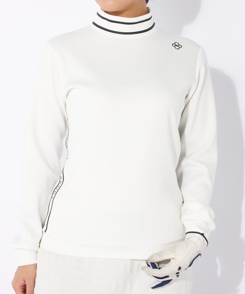 【セール】【marie claire/マリ.クレール】レディース長袖モックネックシャツ 長袖プルオーバー ゴルフ（Tシャツ/カットソー）｜marie claire（マリ・クレール）