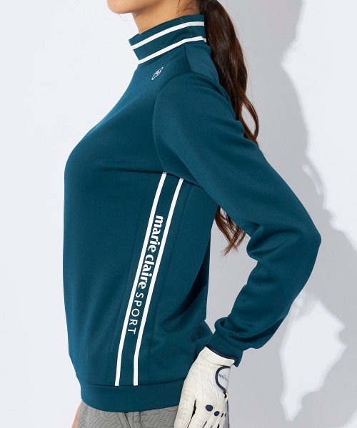【セール】【marie claire/マリ.クレール】レディース長袖モックネックシャツ 長袖プルオーバー ゴルフ（Tシャツ/カットソー）｜marie claire（マリ・クレール）