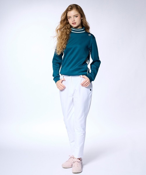 【セール】【marie claire/マリ.クレール】レディース長袖モックネックシャツ 長袖プルオーバー ゴルフ（Tシャツ/カットソー）｜marie claire（マリ・クレール）