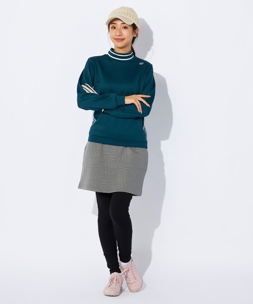 【セール】【marie claire/マリ.クレール】レディース長袖モックネックシャツ 長袖プルオーバー ゴルフ（Tシャツ/カットソー）｜marie claire（マリ・クレール）