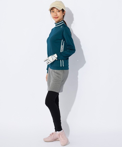 【セール】【marie claire/マリ.クレール】レディース長袖モックネックシャツ 長袖プルオーバー ゴルフ（Tシャツ/カットソー）｜marie claire（マリ・クレール）