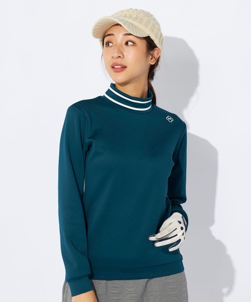 【セール】【marie claire/マリ.クレール】レディース長袖モックネックシャツ 長袖プルオーバー ゴルフ（Tシャツ/カットソー）｜marie claire（マリ・クレール）