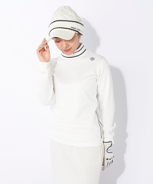 【セール】【marie claire/マリ.クレール】レディース長袖モックネックシャツ 長袖プルオーバー ゴルフ（Tシャツ/カットソー）｜marie claire（マリ・クレール）