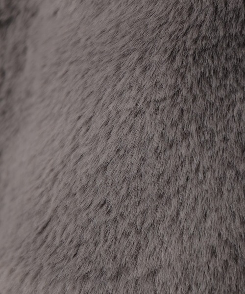 Honeys（ハニーズ）の「衿付ファーブルゾン（ブルゾン・レディース・チャコール/ベージュ/アイボリー/グレー・M/L）」の22枚目の写真