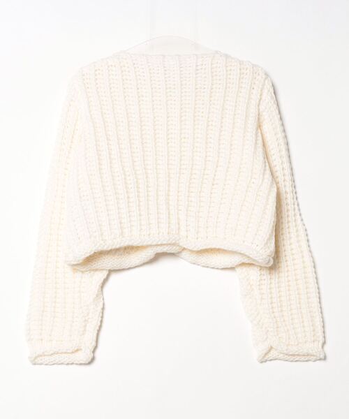 terrace(テラス)の「ローニットカーディガン(ニット/セーター・レディース・ネイビー/オフホワイト/ブラック・MEDIUM)」の20枚目の写真