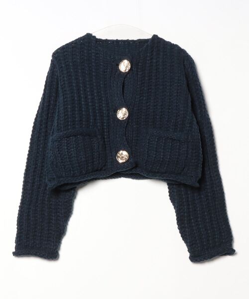 terrace(テラス)の「ローニットカーディガン(ニット/セーター・レディース・ネイビー/オフホワイト/ブラック・MEDIUM)」の21枚目の写真