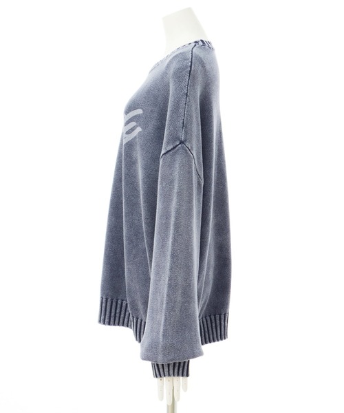 INGNI（イング）の「ウォッシュロゴニット／A（ニット/セーター・レディース・バーガンディー/ネイビー/グレー・M）」の9枚目の写真