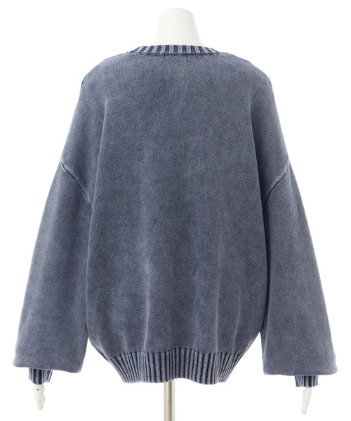 INGNI（イング）の「ウォッシュロゴニット／A（ニット/セーター・レディース・バーガンディー/ネイビー/グレー・M）」の10枚目の写真