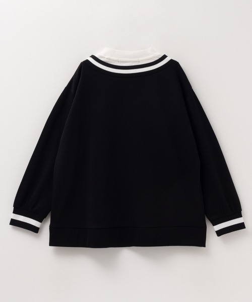 KANGOL（カンゴール）の「【 ユニセックス 】 KANGOL フェイクレイヤード トレーナー（スウェット・キッズ・ブラック/グレイッシュベージュ・130/140/150/160/120）」の7枚目の写真