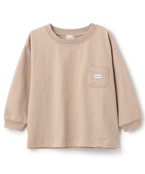 petit main(プティマイン)の「【GOODPRICE】無地長袖Tシャツ(Tシャツ/カットソー・キッズ・ブルー/レッド/ベージュ/オフホワイト/ブラック/ライトピンク・100cm/90cm/80cm/130cm/120cm/110cm)」の4枚目の写真