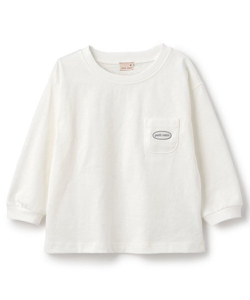 petit main(プティマイン)の「【GOODPRICE】無地長袖Tシャツ(Tシャツ/カットソー・キッズ・ブルー/レッド/ベージュ/オフホワイト/ブラック/ライトピンク・100cm/90cm/80cm/130cm/120cm/110cm)」の2枚目の写真