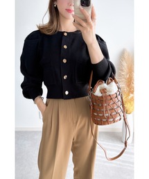 &. NOSTALGIA | 【ZOZO限定】タックニットカーディガン(カーディガン/ボレロ)