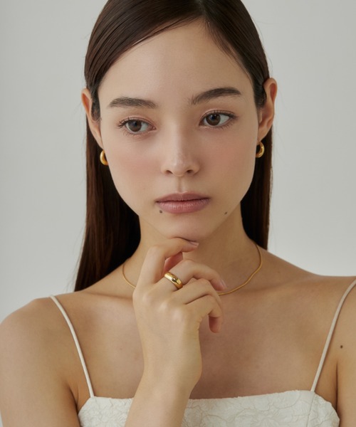 ciite' surgical stainless(シーテサージカルステンレス)の「【 金属アレルギー対応 】 シンプルリング サージカルステンレス(リング・レディース・シルバー/ゴールド・13号/9号/11号/7号/15号)」の3枚目の写真