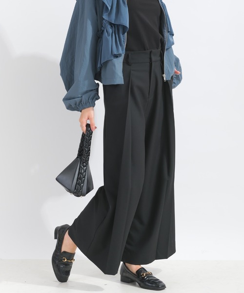 PICCIN(ピッチン)の「【低身長さん向け】タックワイドパンツ(その他パンツ・レディース・チャコールグレー/オフホワイト/ブラック・M/S)」の3枚目の写真