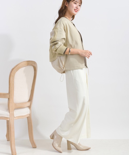 PICCIN(ピッチン)の「【低身長さん向け】タックワイドパンツ(その他パンツ・レディース・チャコールグレー/オフホワイト/ブラック・M/S)」の12枚目の写真