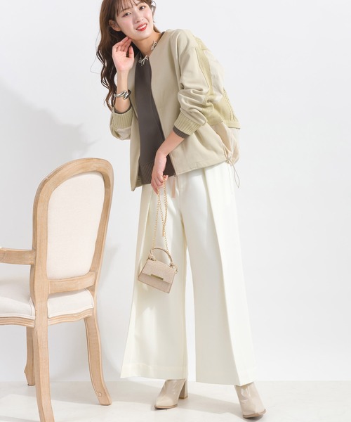 PICCIN(ピッチン)の「【低身長さん向け】タックワイドパンツ(その他パンツ・レディース・チャコールグレー/オフホワイト/ブラック・M/S)」の11枚目の写真