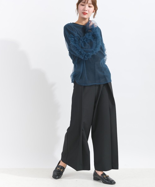 PICCIN(ピッチン)の「【低身長さん向け】タックワイドパンツ(その他パンツ・レディース・チャコールグレー/オフホワイト/ブラック・M/S)」の21枚目の写真