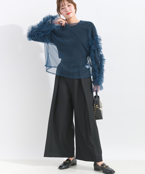 PICCIN(ピッチン)の「【低身長さん向け】タックワイドパンツ(その他パンツ・レディース・チャコールグレー/オフホワイト/ブラック・M/S)」の20枚目の写真