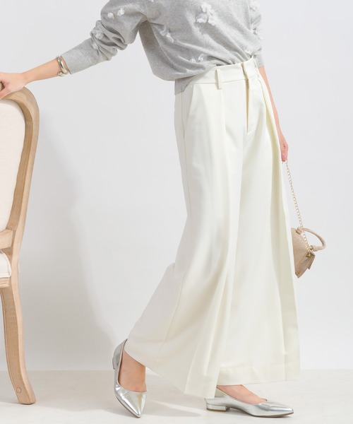 PICCIN(ピッチン)の「【低身長さん向け】タックワイドパンツ(その他パンツ・レディース・チャコールグレー/オフホワイト/ブラック・M/S)」の7枚目の写真