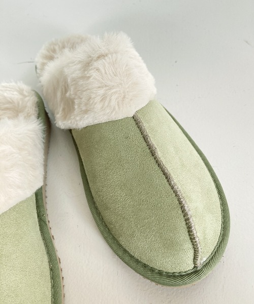 ORiental TRaffic（オリエンタルトラフィック）の「ファールームシューズ G-0010（ルームシューズ/スリッパ・レディース・ベージュ/ピンク/グレー/グリーン・S/LL/L/M）」の5枚目の写真