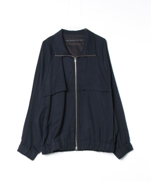 my beautiful landlet】STRETCH GABARRE THREE LINE BIG BLOUSON