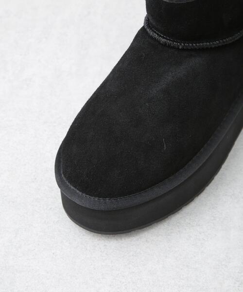 EMU Australia(エミューオーストラリア)の「EMU Australia/PLATFROM MICRO WOOL 厚底ブーツ(ブーツ・レディース・キャメル/ブラック・6/7/8)」の16枚目の写真