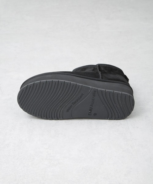 EMU Australia(エミューオーストラリア)の「EMU Australia/PLATFROM MICRO WOOL 厚底ブーツ(ブーツ・レディース・キャメル/ブラック・6/7/8)」の7枚目の写真