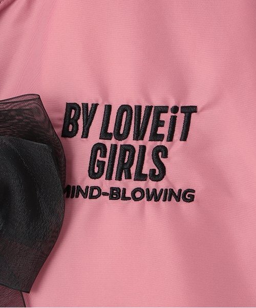 by LOVEiT（バイラビット）の「2WAYリボンMA-1（ブルゾン・キッズ・カーキ/ブラック/ピンク・120cm/130cm/140cm/150cm/160cm）」の7枚目の写真