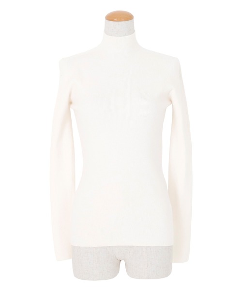 AMBIENT（アンビエント）の「ベーシックハイネックニット（ニット/セーター・レディース・ダークグレー/ホワイト/ブラック/ベージュ・FREE）」の14枚目の写真