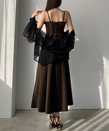 Louere（ルエレ）の「バックレースアップフレアキャミワンピース[高身長サイズMT/低身長サイズS有り]（ワンピース・レディース）」