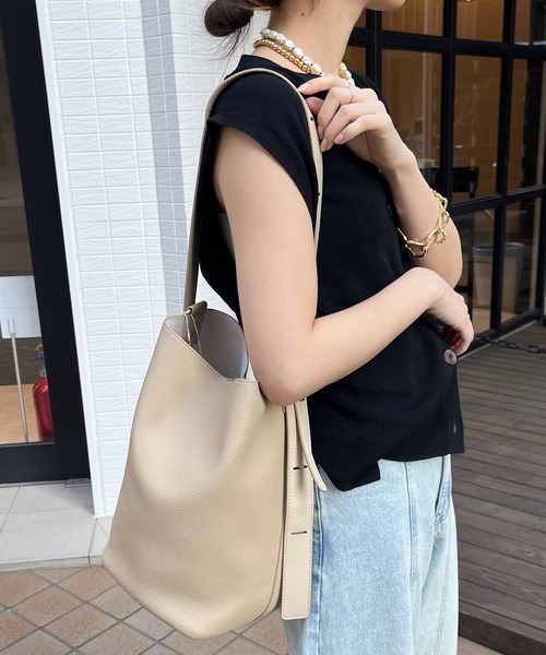 グッチ ハンドバッグ トートバッグ ホーボー ワンショルダー ロゴ型押し レザー 新色追加】シボフェイクレザーソフトホーボーバッグ（ショルダーバッグ