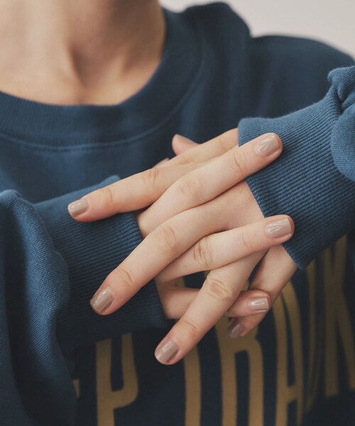 VIRAL.(バイラル)の「【ECLAT METTRE.】KEEP TRACK 裏毛プルオーバー(スウェット・レディース・ライトブルー/チャコールグレー/オフホワイト・00)」の9枚目の写真