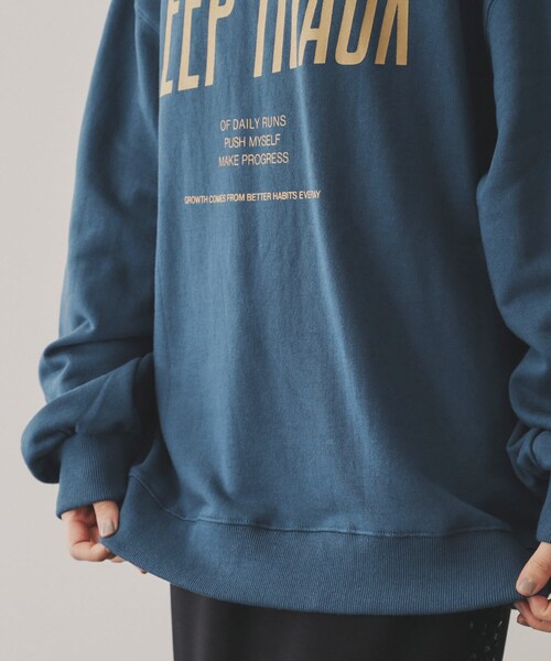 VIRAL.(バイラル)の「【ECLAT METTRE.】KEEP TRACK 裏毛プルオーバー(スウェット・レディース・ライトブルー/チャコールグレー/オフホワイト・00)」の10枚目の写真