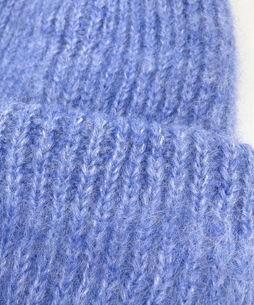 polcadot（ポルカドット）の「モヘア ニット帽（ニットキャップ/ビーニー・レディース・グレー/ブラック/ホワイト/ライム/ピンク/ブルー・FREE）」の19枚目の写真