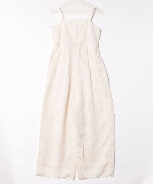 each（イーチ）の「フラワーフリンジジャガードキャミワイドサロペ（サロペット/オーバーオール・レディース・グレー/アイボリー・FREE）」の18枚目の写真