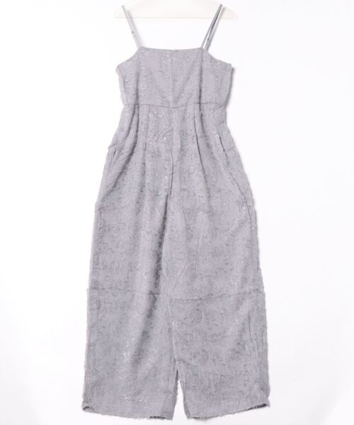 each（イーチ）の「フラワーフリンジジャガードキャミワイドサロペ（サロペット/オーバーオール・レディース・グレー/アイボリー・FREE）」の19枚目の写真