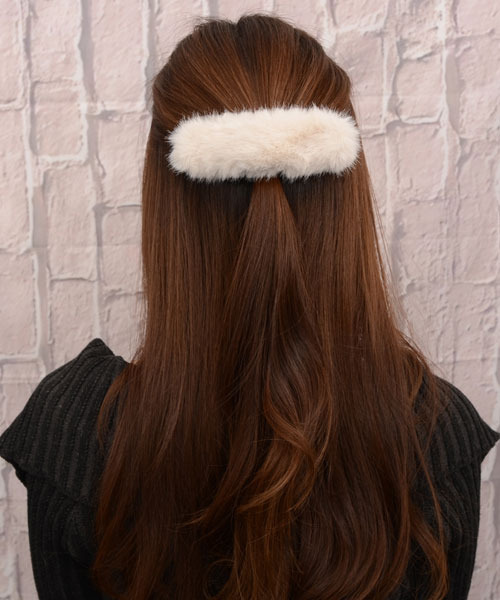 セール】【float】もこもこ フェイクファー くちばしヘアクリップ