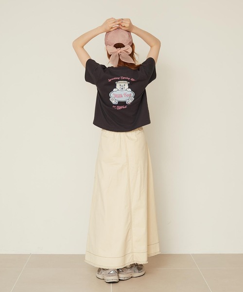 MILKFED.（ミルクフェド）の「BACK RIBBON CAP（キャップ・レディース・グレー/ブラック/ライトピンク・ONE SIZE）」の16枚目の写真